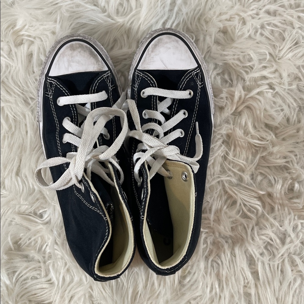 Converse Kids' Chuck Taylor All Star EVA Lift Shoes Black & White Size 5 - Picture 5 of 10